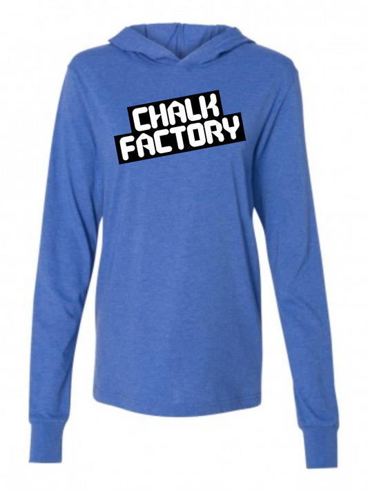 Slanted Long Sleeve Hooded Tee