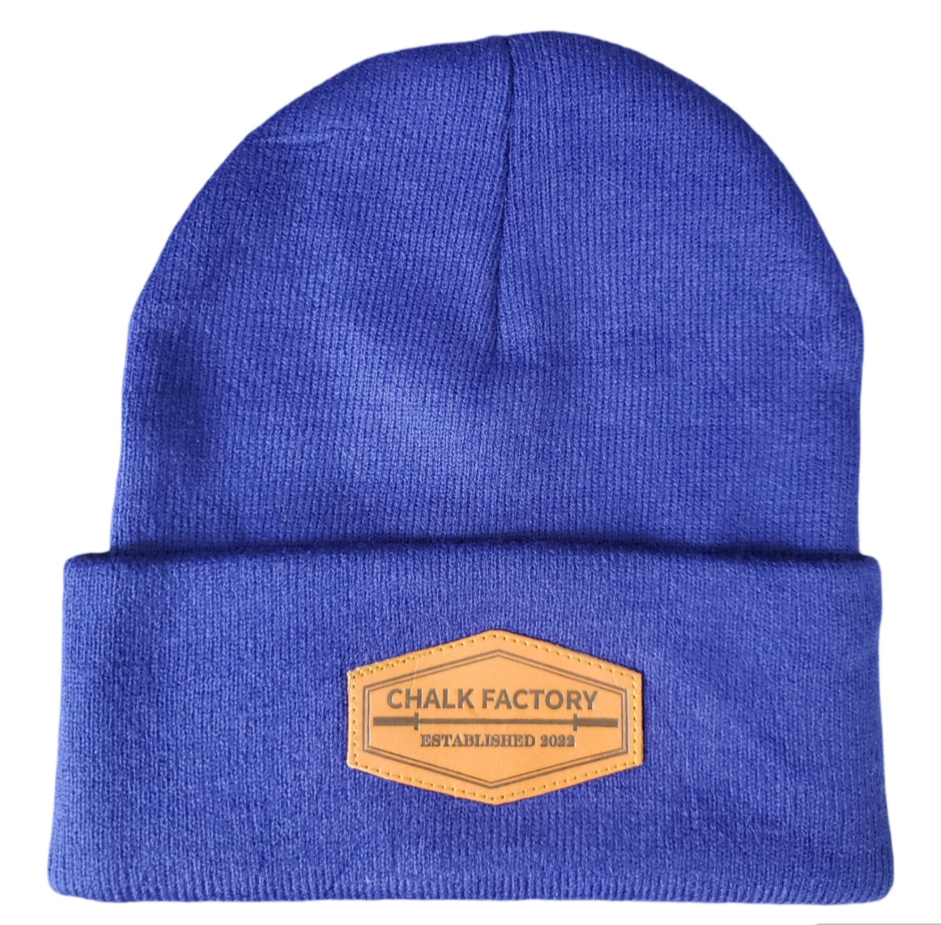 Leather Patch Beanies