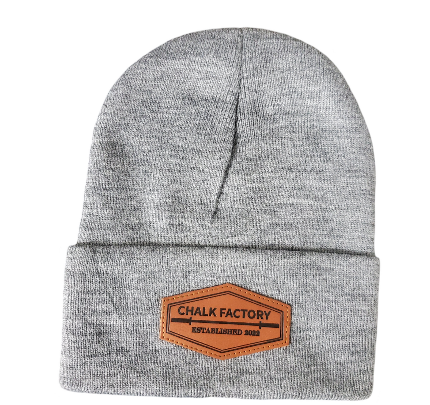 Leather Patch Beanies