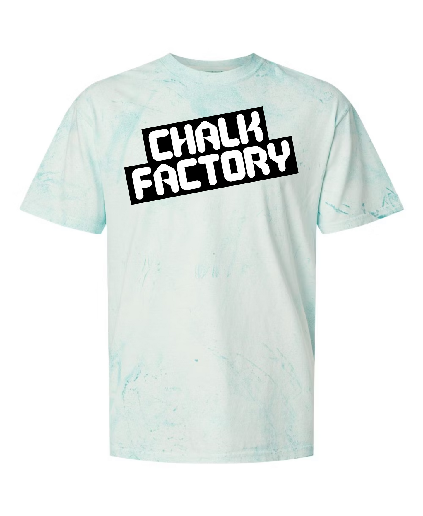 Unisex Color Blast Slanted Tee
