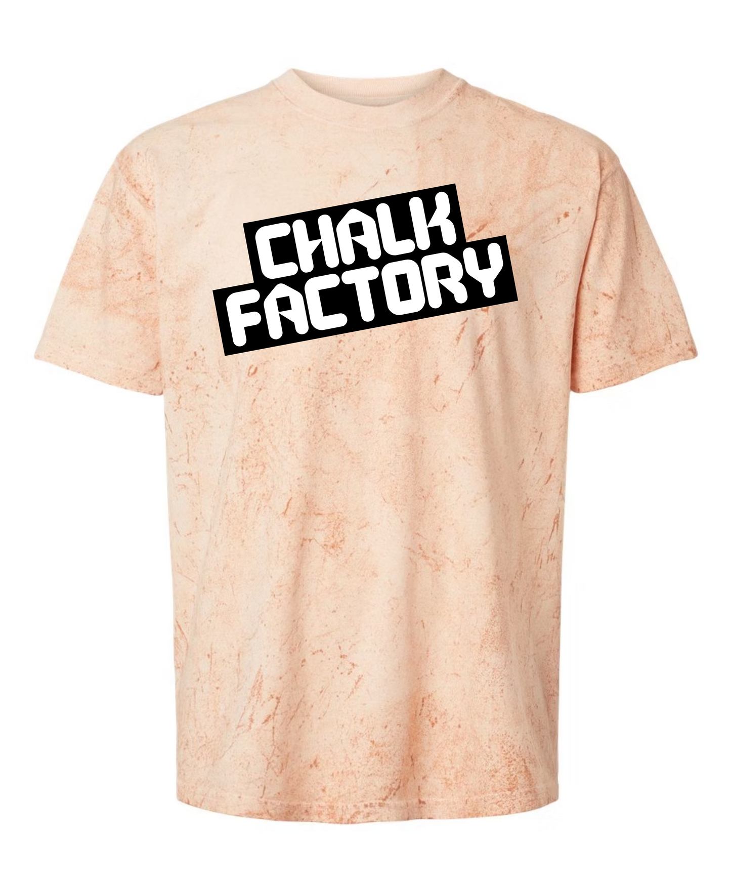 Unisex Color Blast Slanted Tee