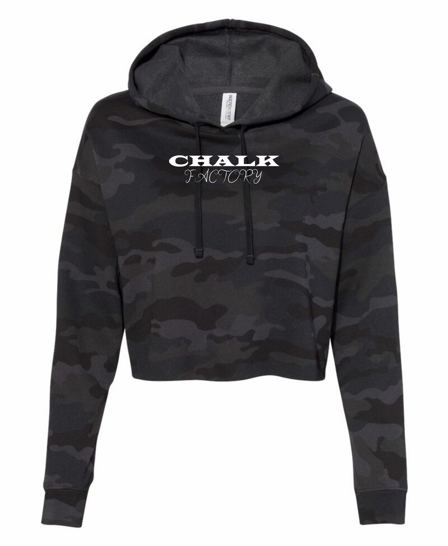 Chalk Factory Lightweight Cropped Hoodie
