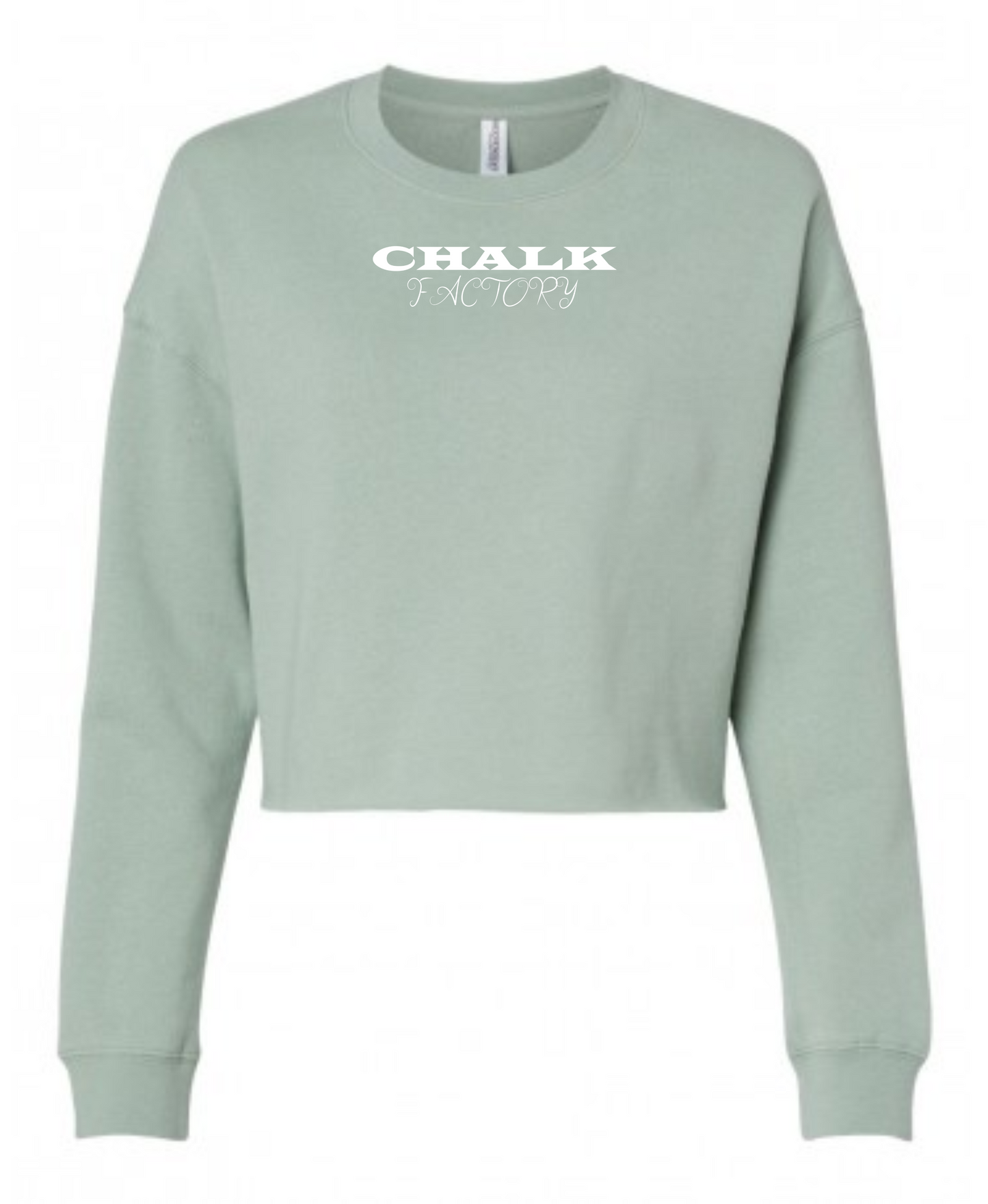 Chalk Factory Cropped Crew Neck