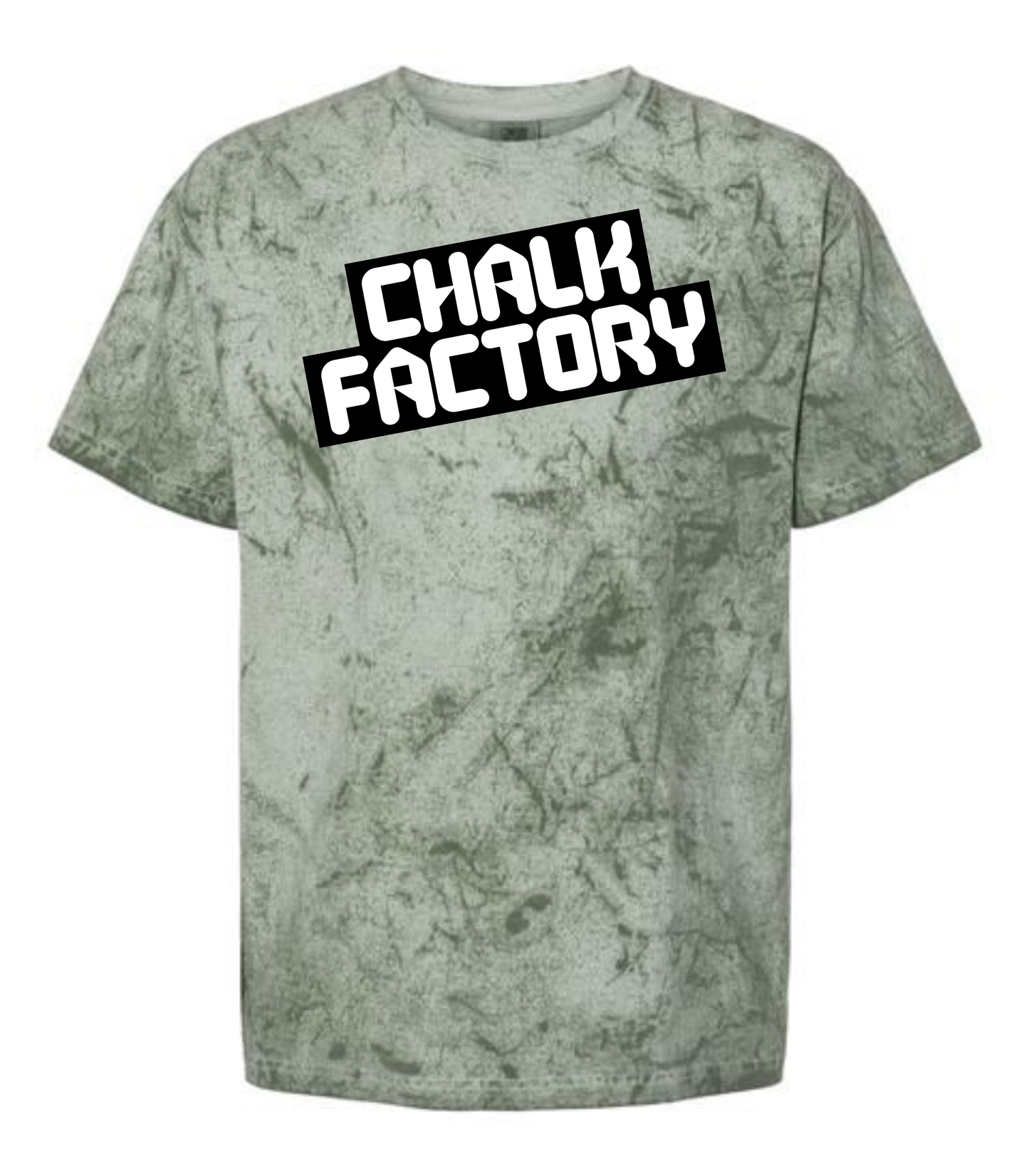 Unisex Color Blast Slanted Tee