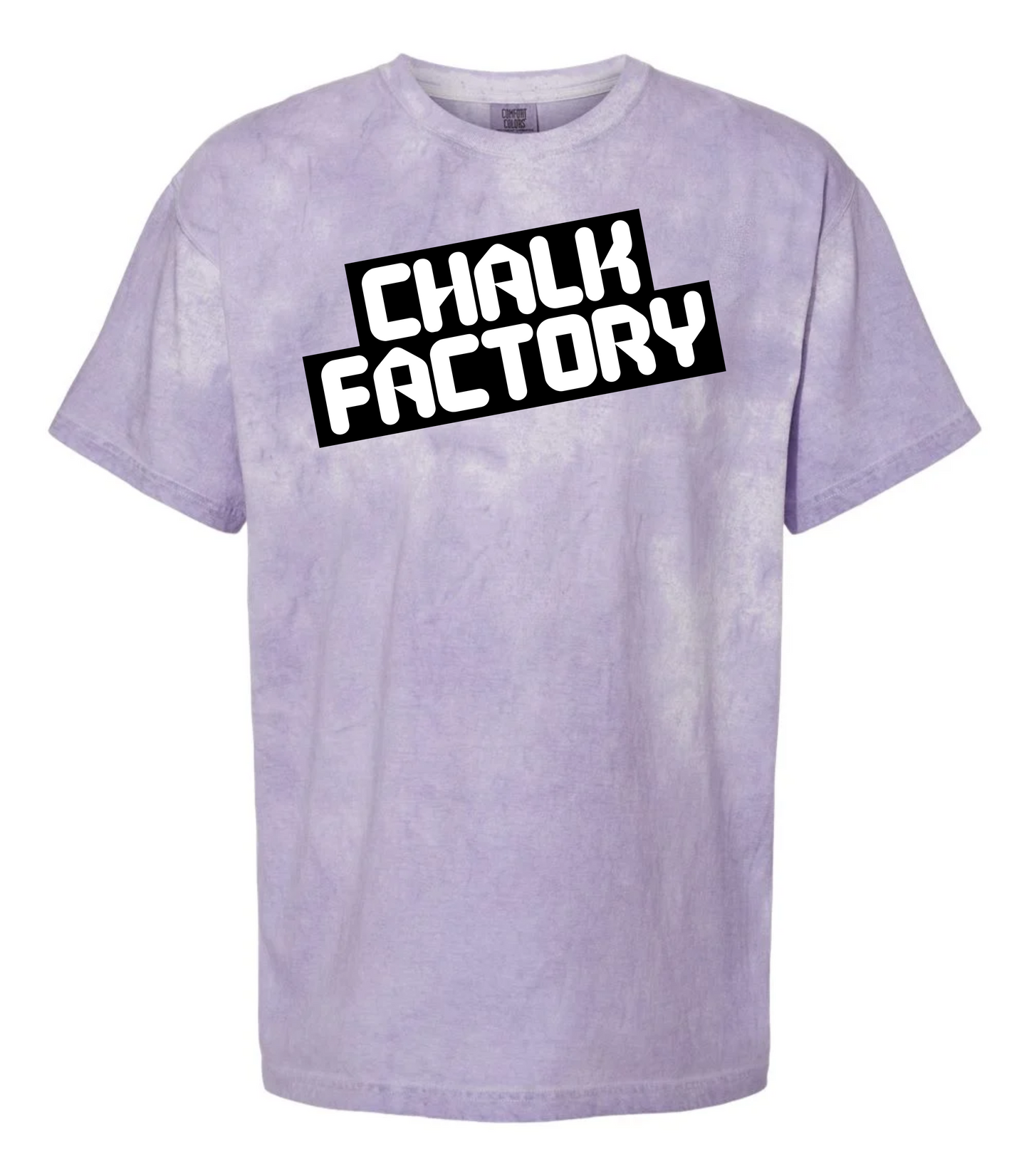 Unisex Color Blast Slanted Tee