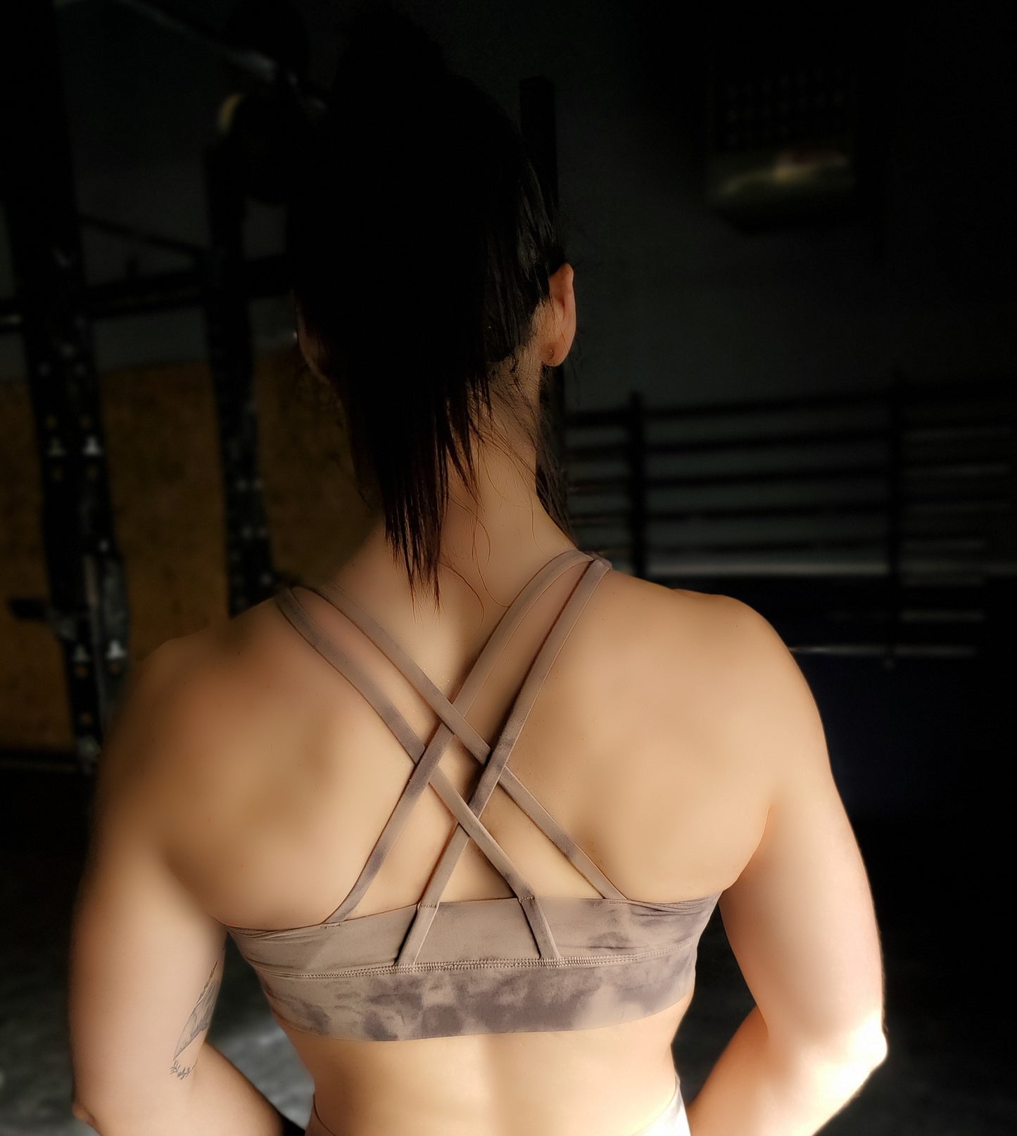 Premium Crossed Back Sports Bra