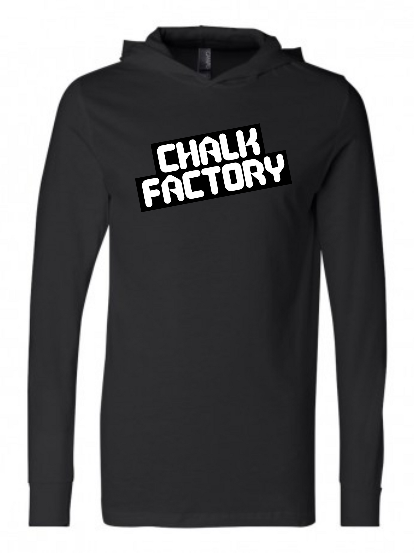 Slanted Long Sleeve Hooded Tee