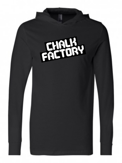 Slanted Long Sleeve Hooded Tee