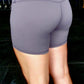 Womens High Waisted Mid Length Shorts