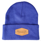 Leather Patch Beanies
