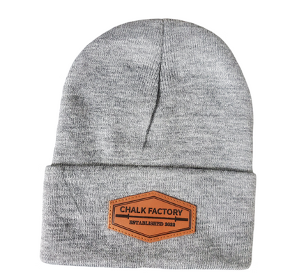 Leather Patch Beanies