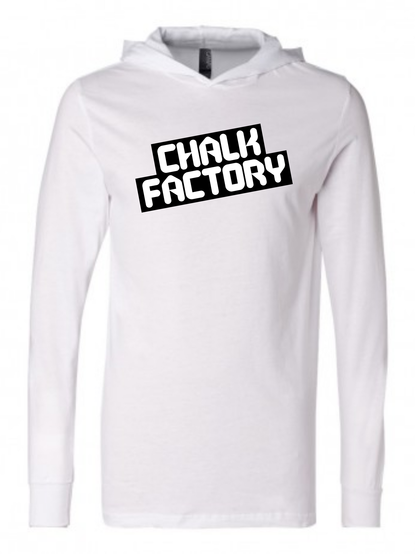 Slanted Long Sleeve Hooded Tee