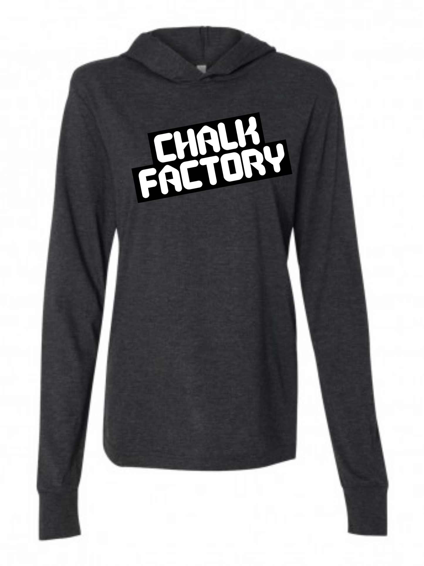 Slanted Long Sleeve Hooded Tee