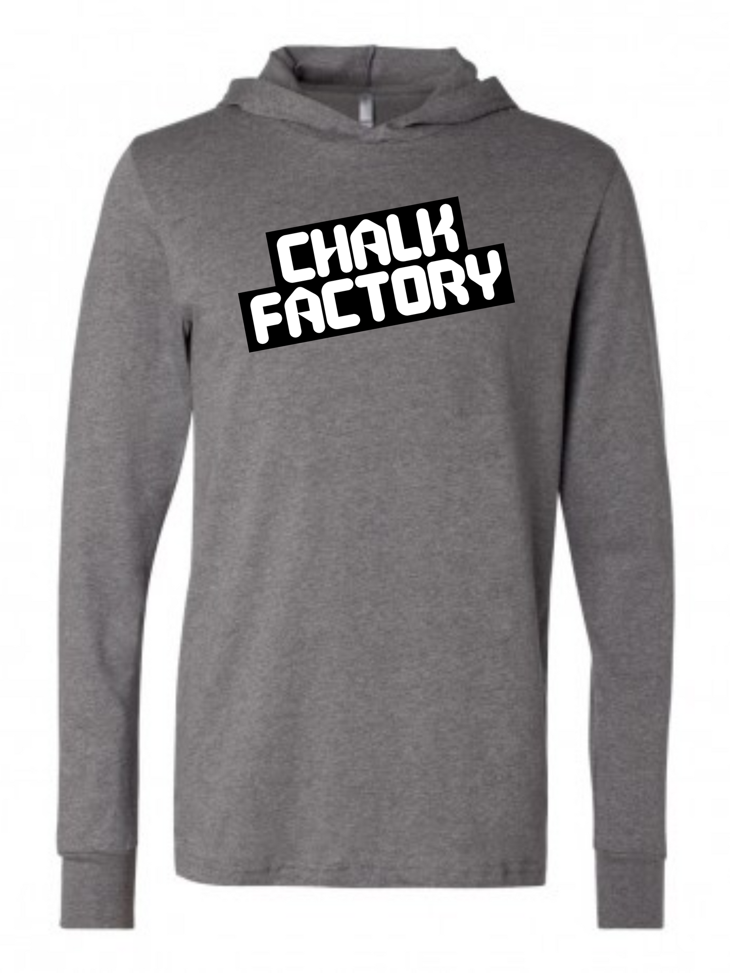 Slanted Long Sleeve Hooded Tee