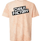 Unisex Color Blast Slanted Tee