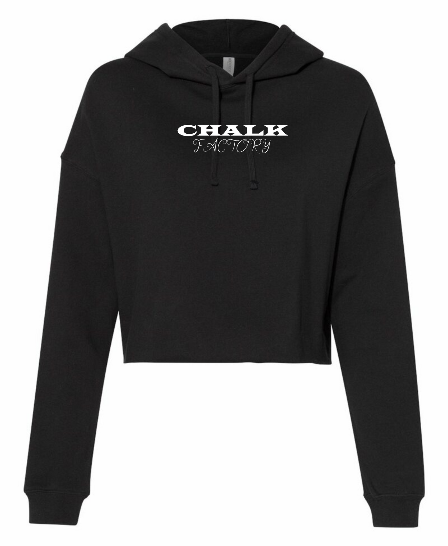 Chalk Factory Lightweight Cropped Hoodie