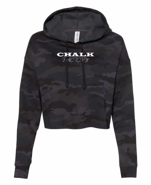 Chalk Factory Lightweight Cropped Hoodie