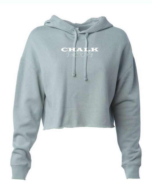 Chalk Factory Lightweight Cropped Hoodie