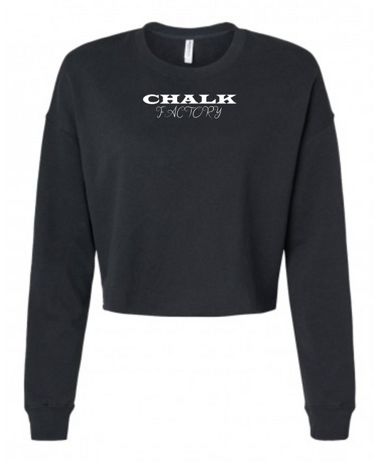 Chalk Factory Cropped Crew Neck