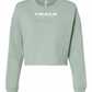 Chalk Factory Cropped Crew Neck