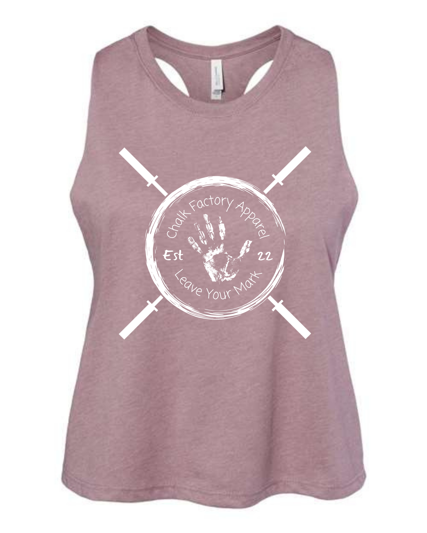 Crossed Barbell Crop Tank