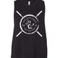 Crossed Barbell Crop Tank