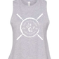 Crossed Barbell Crop Tank