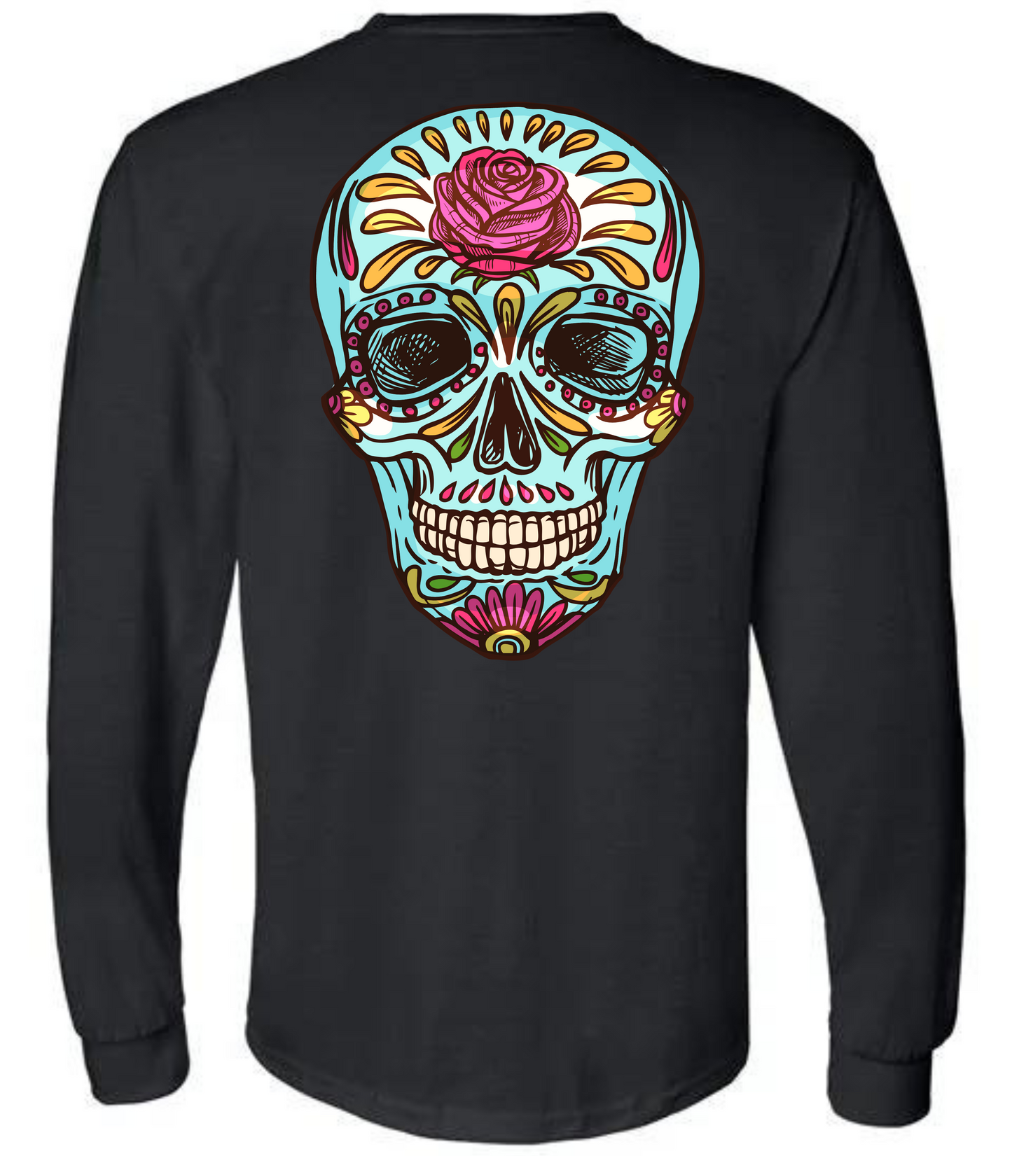 Long Sleeve Painted Skull Tee