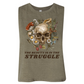 Beauty is in the Struggle Crop Tank