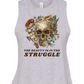 Beauty is in the Struggle Crop Tank