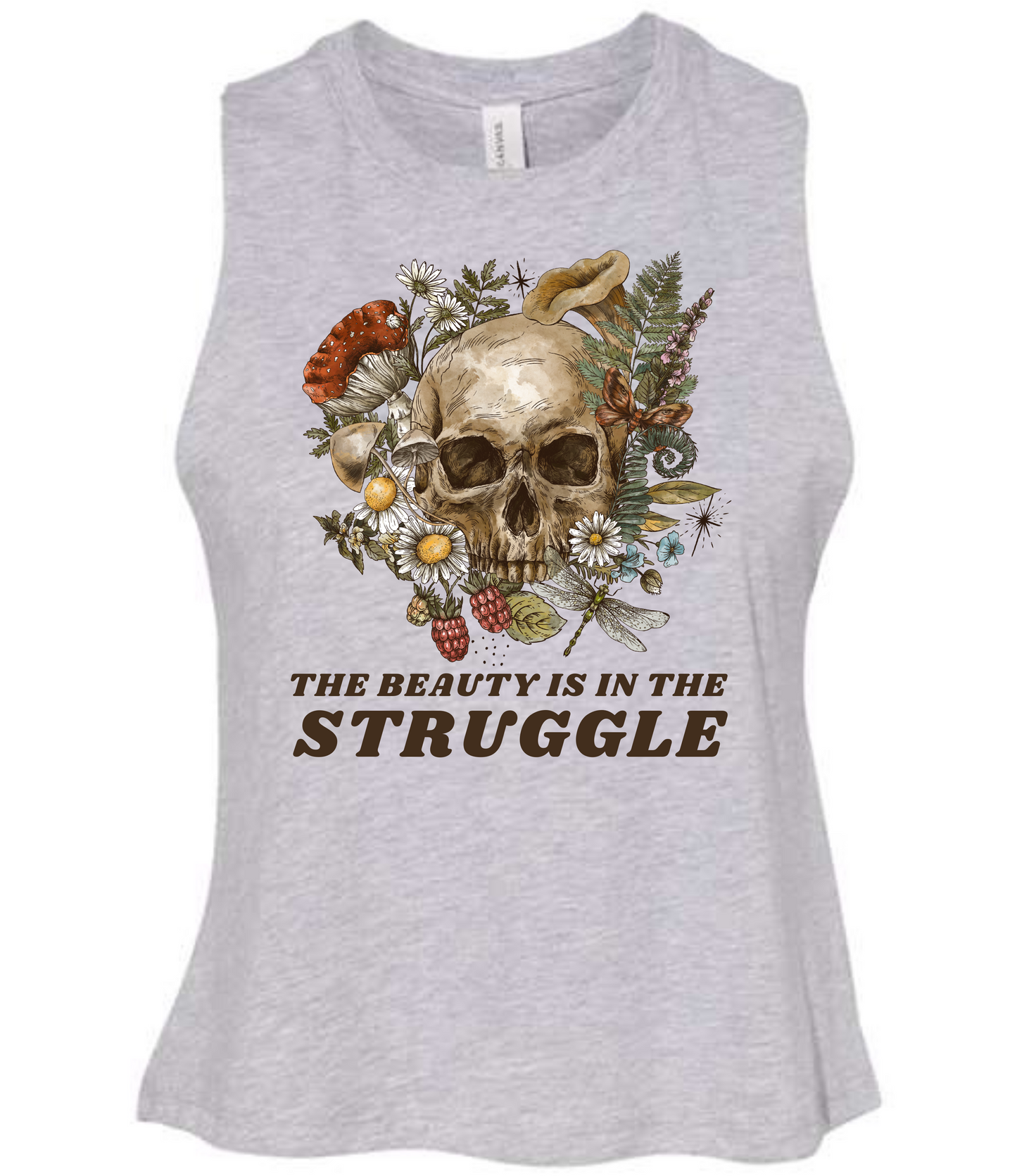 Beauty is in the Struggle Crop Tank
