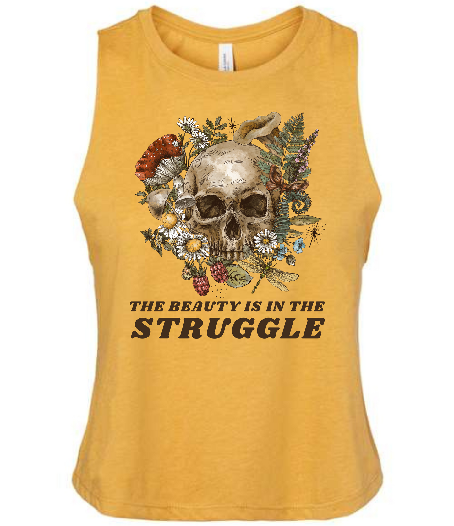 Beauty is in the Struggle Crop Tank