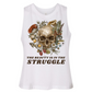 Beauty is in the Struggle Crop Tank
